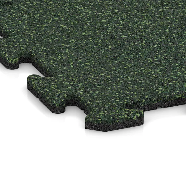 Detailaufnahme der Randausprägung von WARCO-Produkt 0127, Zwembadrandtegel, Format 500 x 500 x 18 mm, Farbe Engels Gras.