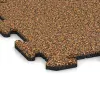 Detailaufnahme der Randausprägung von WARCO-Produkt 0128, Zwembadrandtegel, Format 500 x 500 x 18 mm, Farbe Terra Cotta.