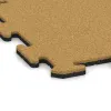 Detailaufnahme der Randausprägung von WARCO-Produkt 6204, Fitnessvloer Mat 18 mm, Format 500 x 500 x 18 mm, Farbe Citroengeel.