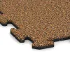Detailaufnahme der Randausprägung von WARCO-Produkt 0304, Zwembadrandtegel, Format 1000 x 1000 x 18 mm, Farbe Terra Cotta.