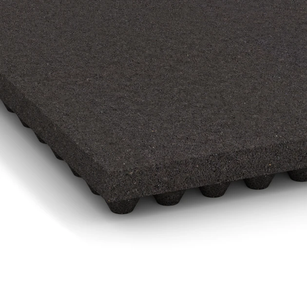 Detailaufnahme der Randausprägung von WARCO-Produkt 3643, Luxe stalmat, Format 100 × 50 × 5,5 cm, Farbe Antraciet.