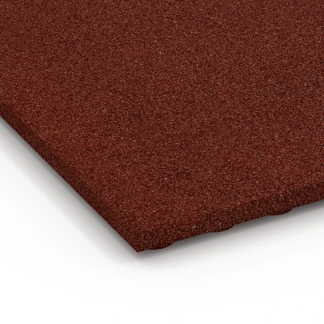 Detailaufnahme der Randausprägung von WARCO-Produkt 6645, Stallplatte, Format 100 x 50 x 3 cm, Farbe Baksteenrood.