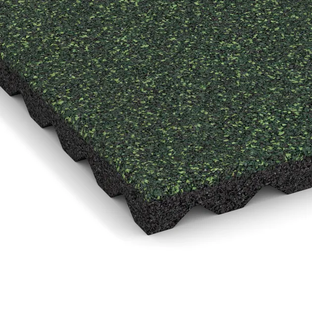 Detailaufnahme der Randausprägung von WARCO-Produkt 5344, Valtegel, Format 500 x 500 x 40 mm, Farbe Engels Gras.