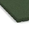 Detailaufnahme der Randausprägung von WARCO-Produkt 5664, Rubber speelplaats tegels 4 cm - EN 1177 ≤ 110 cm, Format 1000 x 1000 x 40 mm, Farbe Grasgroen.