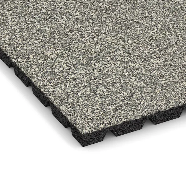 Detailaufnahme der Randausprägung von WARCO-Produkt 5327, Valtegel, Format 500 x 500 x 30 mm, Farbe Lichtgrijs Graniet.