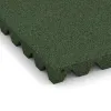 Detailaufnahme der Randausprägung von WARCO-Produkt 3864, Geluidsisolatiepaneel, Format 500 x 500 x 45 mm, Farbe Grasgroen.