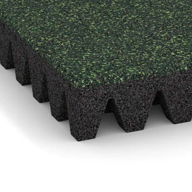 Detailaufnahme der Randausprägung von WARCO-Produkt 5365, Valtegel, Format 500 x 500 x 80 mm, Farbe Engels Gras.