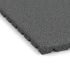 Detailaufnahme der Randausprägung von WARCO-Produkt 0753, Slagbeschermingsmat – schokabsorberende mat, Format 1000 x 1000 x 30 mm, Farbe Leigrijs.