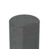 Detailaufnahme der Randausprägung von WARCO-Produkt 2565, Rubber Palissade, Format ø 250 x 800 mm, Farbe Leigrijs.