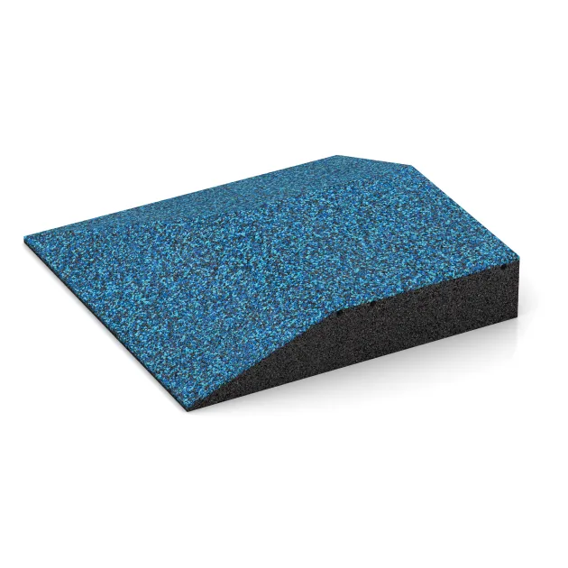 Detailaufnahme der Randausprägung von WARCO-Produkt 3835, Hoekpaneel (twee zijden afgeschuind), Format 500 x 500 x 100 mm, Farbe Atlantisch.