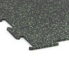 Detailaufnahme der Randausprägung von WARCO-Produkt 6459, Fitnessvloer Compact, Format 50 × 50 × 0,8 cm, Farbe Licht Groen Gespikkeld.