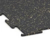 Detailaufnahme der Randausprägung von WARCO-Produkt 6460, Fitnessvloer Compact, Format 50 × 50 × 0,8 cm, Farbe Licht Geel Gesprenkelde.
