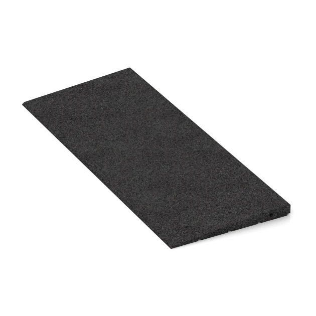 Detailaufnahme der Randausprägung von WARCO-Produkt 2348, Drempelhulp 75 cm, Format 750 x 300 x 30/8 mm, Farbe Antraciet.