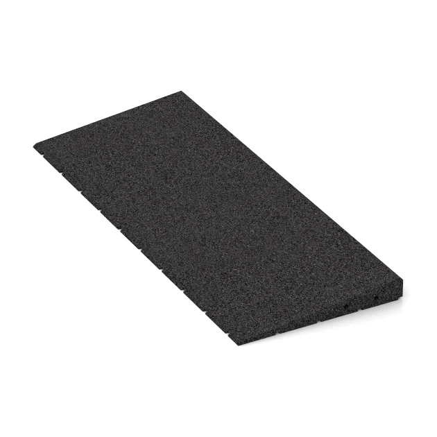 Detailaufnahme der Randausprägung von WARCO-Produkt 2428, Drempelhulp 75 cm, Format 75 x 30 cm | 8 < 40 mm, Farbe Antraciet.