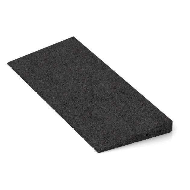 Detailaufnahme der Randausprägung von WARCO-Produkt 2508, Drempelhulp 75 cm, Format 75 x 30 cm | 8 < 50 mm, Farbe Antraciet.