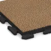 Detailaufnahme der Randausprägung von WARCO-Produkt 1310, Rubberen straattegels Classic, Format 500 x 500 x 40 mm, Farbe Rattan Lounge.