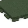 Detailaufnahme der Randausprägung von WARCO-Produkt 1388, Rubberen straattegels Classic, Format 500 x 500 x 40 mm, Farbe Grasgroen.