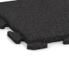 Detailaufnahme der Randausprägung von WARCO-Produkt 1259, Hondenkennelplaat, Format 500 x 500 x 30 mm, Farbe Anthraciet.