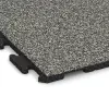 Detailaufnahme der Randausprägung von WARCO-Produkt 1599, Fitnessvloer Rubber Tegels Classic, Format 1000 x 1000 x 30 mm, Farbe Grijs Graniet.