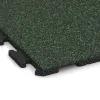 Detailaufnahme der Randausprägung von WARCO-Produkt 1601, Fitnessvloer Rubber Tegels Classic, Format 1000 x 1000 x 30 mm, Farbe Engels Gras.