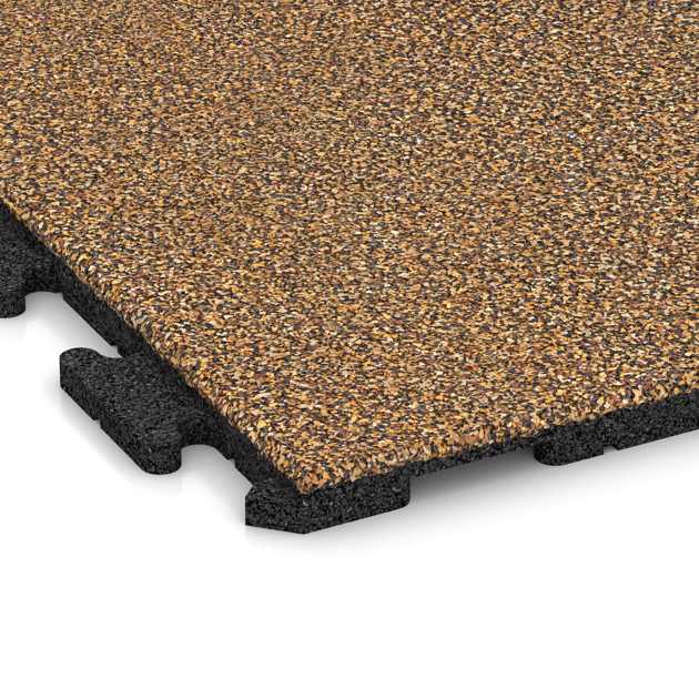 Detailaufnahme der Randausprägung von WARCO-Produkt 5772, Eventvloer, Format 1000 x 1000 x 30 mm, Farbe Rattan Lounge.