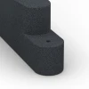 Detailaufnahme der Randausprägung von WARCO-Produkt 6642, Rubberen opsluitband, Format 100 x 15 x 30 cm, Farbe Leisteengrijs.