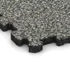Detailaufnahme der Randausprägung von WARCO-Produkt 3721, Fitnessmat Premium 2 cm, Format 306 x 306 x 20 mm, Farbe Grijs Graniet.