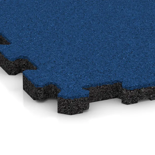 Detailaufnahme der Randausprägung von WARCO-Produkt 5994, Zwembadrandtegel zonder voegen, Format 306 x 306 x 20 mm, Farbe Gentiaanblauw.