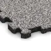 Detailaufnahme der Randausprägung von WARCO-Produkt 4453, Zwembadrandtegel zonder voegen, Format 306 x 306 x 20 mm, Farbe Grijs Melange.