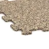 Detailaufnahme der Randausprägung von WARCO-Produkt 0876, Traptegel, Format 485 x 485 x 8 mm, Farbe Travertin.