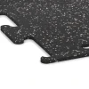 Detailaufnahme der Randausprägung von WARCO-Produkt 3776, Fitness Performance Elite Trainingsvloer, Format 100 x 100 x 1 cm | 1,00 m², Farbe Licht Grijs Gespeckeld.