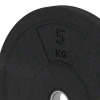 Detailaufnahme der Randausprägung von WARCO-Produkt 6084, Bumper plate, Format 5 kg | ø 45,4 x 3,15 cm, Farbe Antraciet.