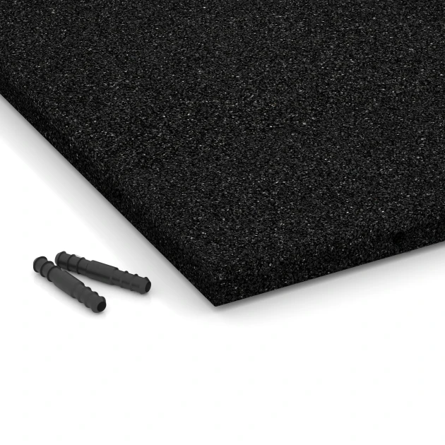 Detailaufnahme der Randausprägung von WARCO-Produkt 6247, Terrastegel – 3 cm, Format 50 x 50 x 3 cm, Farbe Antraciet.