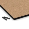 Detailaufnahme der Randausprägung von WARCO-Produkt 6246, Rubberen speelplaatstegel – 110 cm, Format 50 x 50 x 3 cm, Farbe Zandbeige.