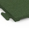 Detailaufnahme der Randausprägung von WARCO-Produkt 6977, Fitnessvloertegel Classic, Format 50 x 50 x 3 cm | 0,25 m², Farbe Grasgroen.