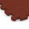 Detailaufnahme der Randausprägung von WARCO-Produkt 6988, Fitnesstegel, Format 50 x 50 x 3 cm | 0,25 m², Farbe Baksteenrood.