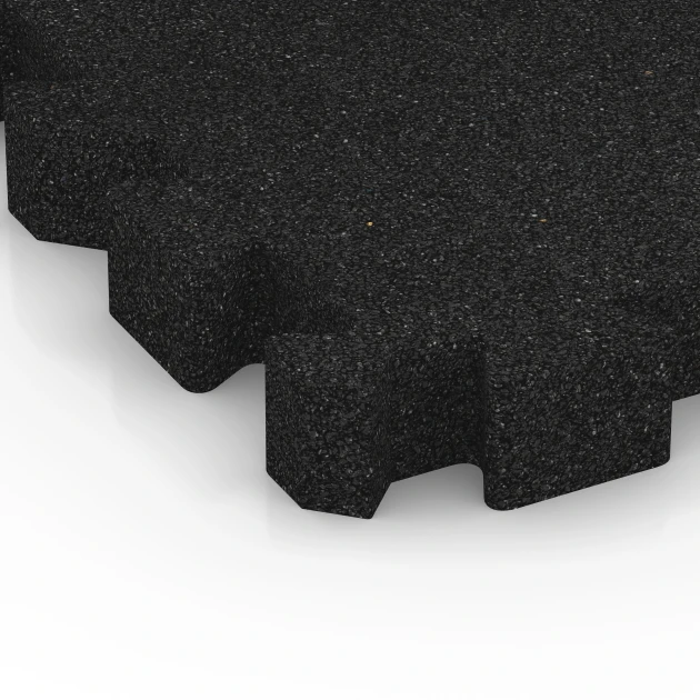 Detailaufnahme der Randausprägung von WARCO-Produkt 6309, Valtegel met puzzelverbinding, Format 50 x 50 x 6 cm | 0,25 m², Farbe Antraciet.