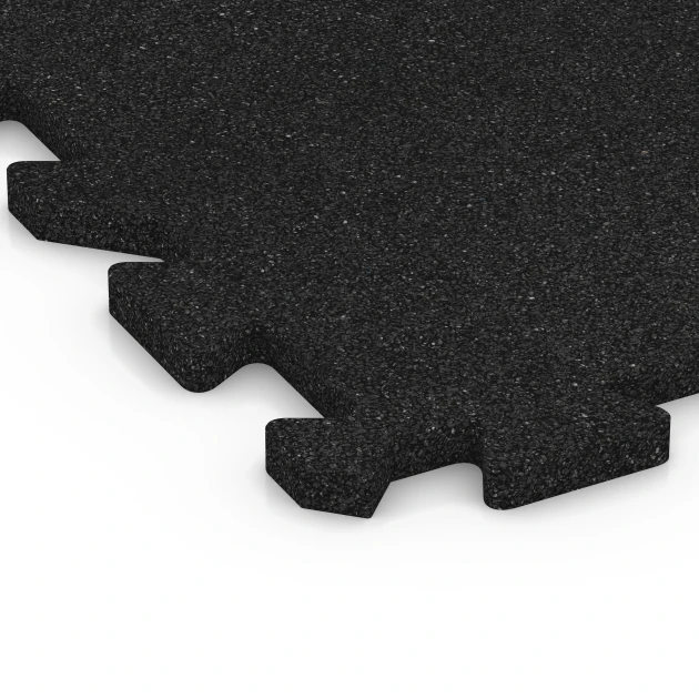 Detailaufnahme der Randausprägung von WARCO-Produkt 6312, Valtegel met puzzelverbinding, Format 50 x 50 x 2 cm | 0,25 m², Farbe Antraciet.