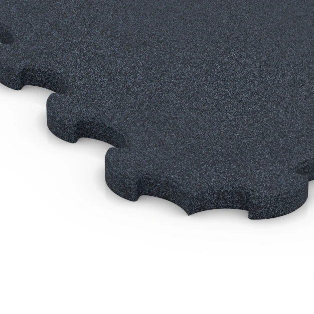 Detailaufnahme der Randausprägung von WARCO-Produkt 6391, Stallmatte Puzzle, Format 102,5 x 102,5 x 3 cm | 1,05 m², Farbe Antraciet.