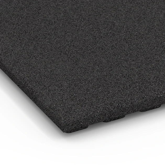 Detailaufnahme der Randausprägung von WARCO-Produkt 6383, Stallmatte Komfort, Format 100 x 100 x 4 cm, Farbe Antraciet.
