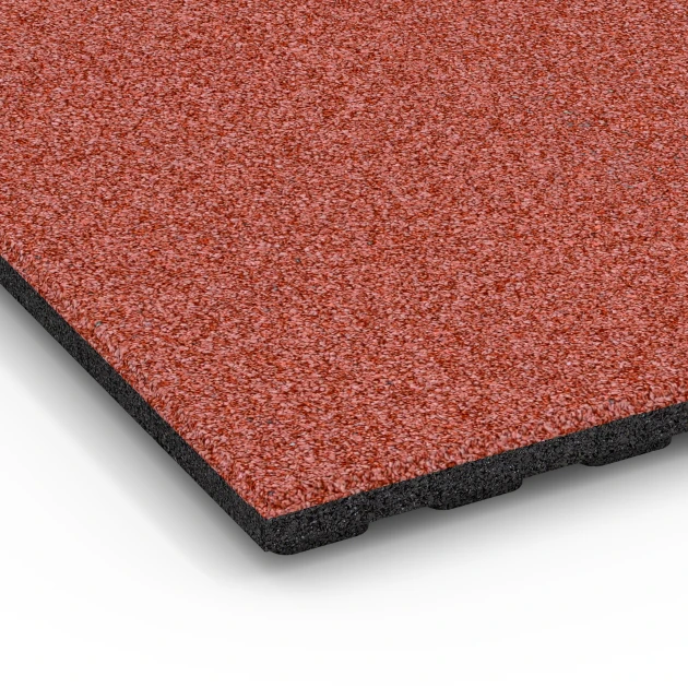 Detailaufnahme der Randausprägung von WARCO-Produkt 6386, Stalmat Comfort, Format 100 x 50 x 4 cm | 0,50 m², Farbe Baksteenrood.