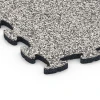 Detailaufnahme der Randausprägung von WARCO-Produkt 6779, Fitness puzzelmat rubber, Format 44,6 x 44,6 x 1,8 cm, Farbe Grijs graniet.