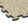 Detailaufnahme der Randausprägung von WARCO-Produkt 6784, Fitness puzzelmat rubber, Format 44,6 x 44,6 x 1,8 cm, Farbe Travertin.