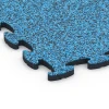 Detailaufnahme der Randausprägung von WARCO-Produkt 6902, Hondensportvloer indoor, Format 44,6 x 44,6 x 1,8 cm, Farbe Atlantisch.
