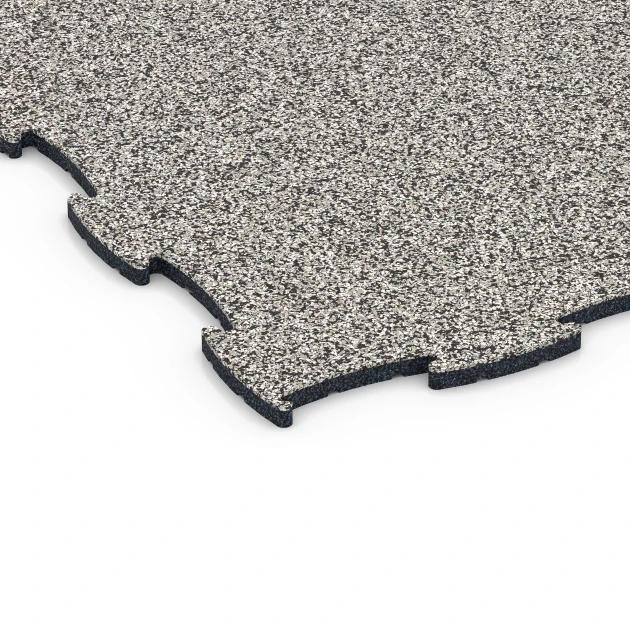Detailaufnahme der Randausprägung von WARCO-Produkt 6806, Agility vloer hondensport, Format 97,1 x 97,1 × 1,8 cm, Farbe Grijs graniet.