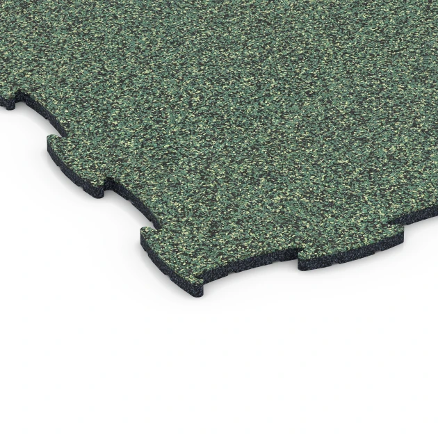 Detailaufnahme der Randausprägung von WARCO-Produkt 6807, Agility vloer hondensport, Format 97,1 x 97,1 × 1,8 cm, Farbe Engels gazon.