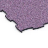 Detailaufnahme der Randausprägung von WARCO-Produkt 6837, Fitness Active vloertegel, Format 97,1 x 97,1 × 1,8 cm, Farbe Lavendel.
