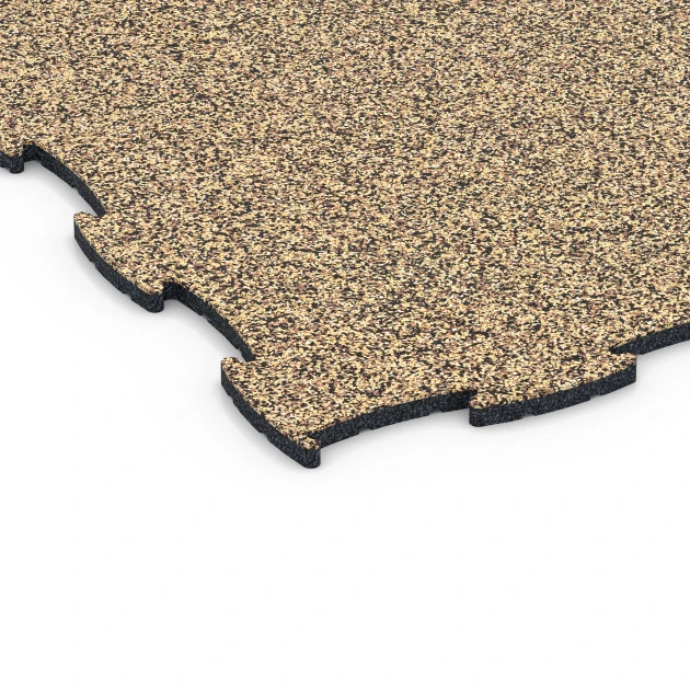 Detailaufnahme der Randausprägung von WARCO-Produkt 6813, Agility vloer hondensport, Format 97,1 x 97,1 × 1,8 cm, Farbe Rattan.