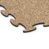 Detailaufnahme der Randausprägung von WARCO-Produkt 6871, Fitness Max vloersysteem, Format 98 x 98 × 1,8 cm, Farbe Terracotta.