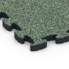 Detailaufnahme der Randausprägung von WARCO-Produkt 6933, Valdempende puzzeltegel, Format 44,6 x 44,6 × 2,8 cm, Farbe Engels gazon.